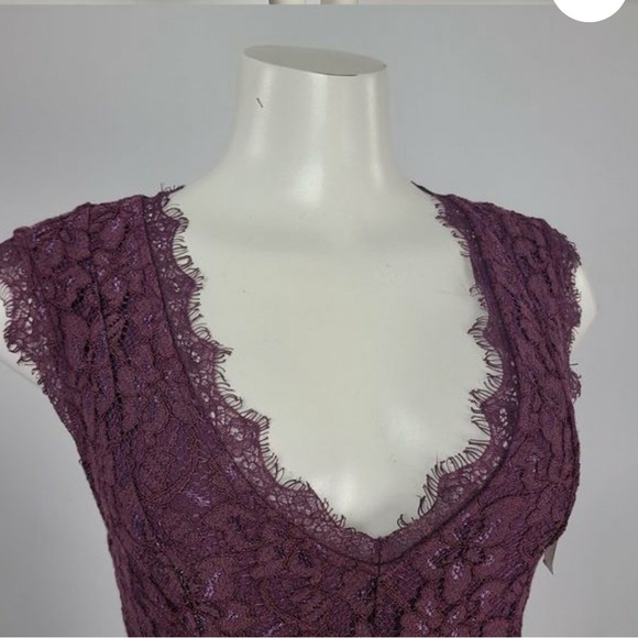 Plum Lace Dress Size Medium - Picture 1 of 10